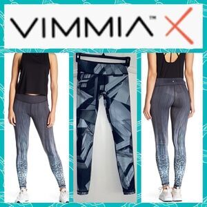 NWT MSRP $124 Vimmia Reversible Print Leggings Women's Size Small